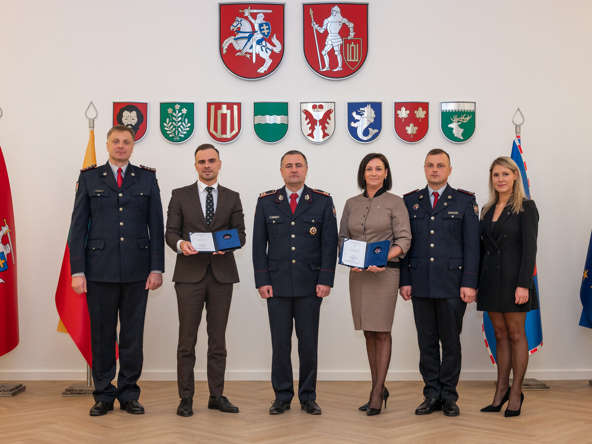 Trakų rajono savivaldybė įvertinta už nuopelnus gyventojų saugai / Aleksandro Polijančuk nuotr.