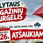 Šį šeštadienį, rugsėjo 26 dieną, Alytaus bagažinių turgelis neįvyks